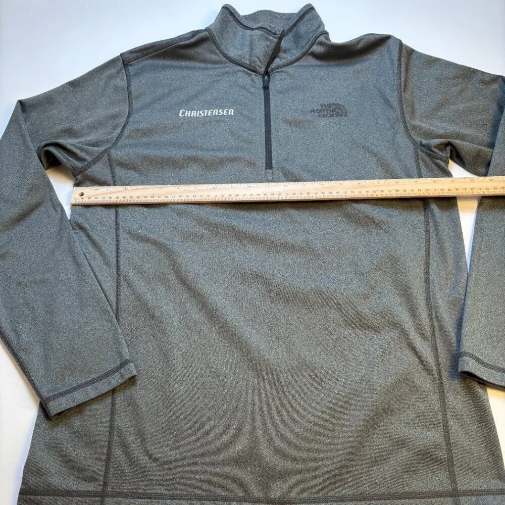 The North Face Quarter-Zip Pullover Christensen Logo Gray Large